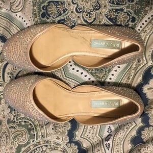 Betsy Johnson jeweled flats - size 10